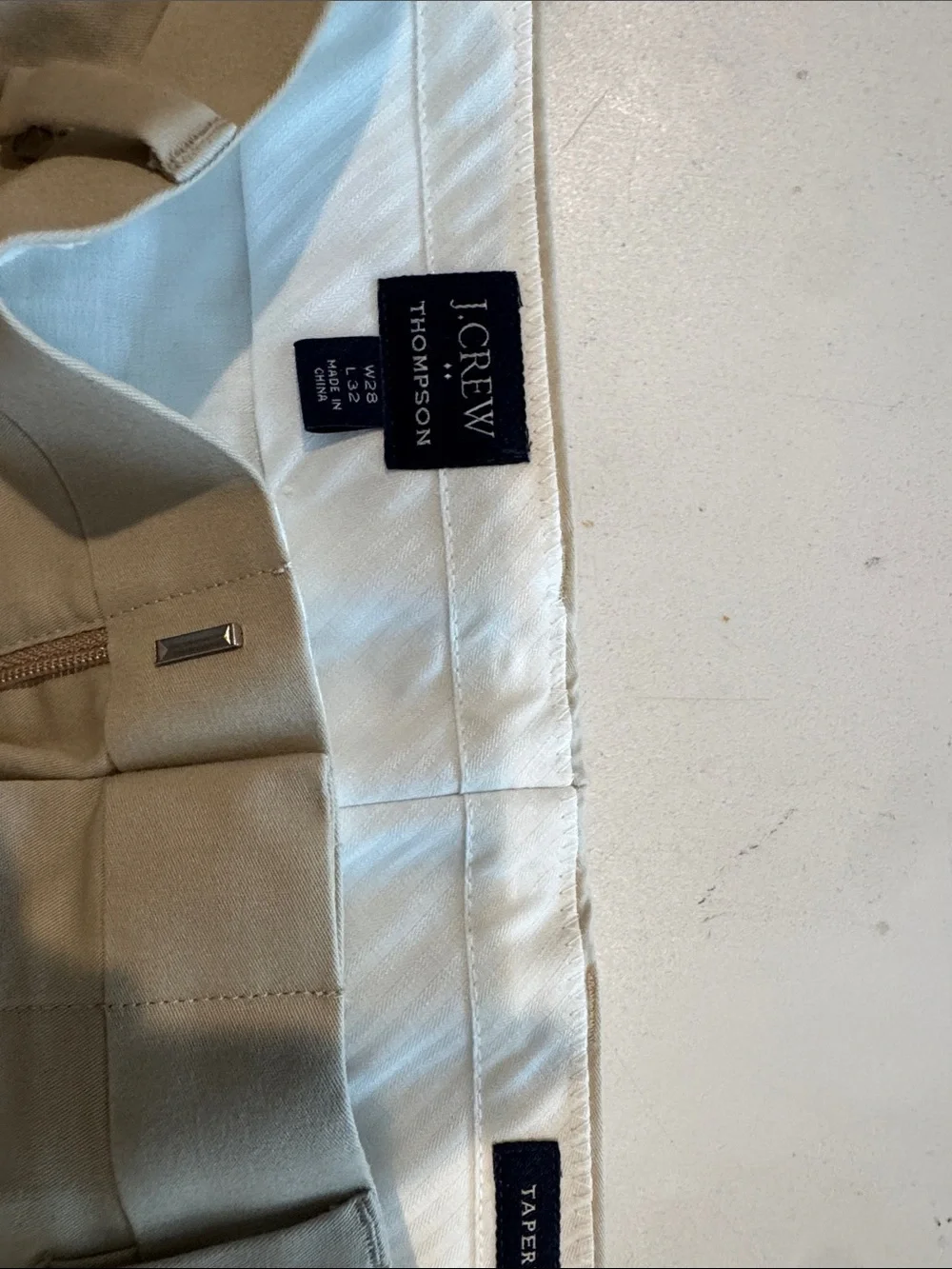 J. Crew Men's Tan Suit Pants